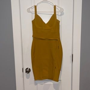 Mustard yellow dress